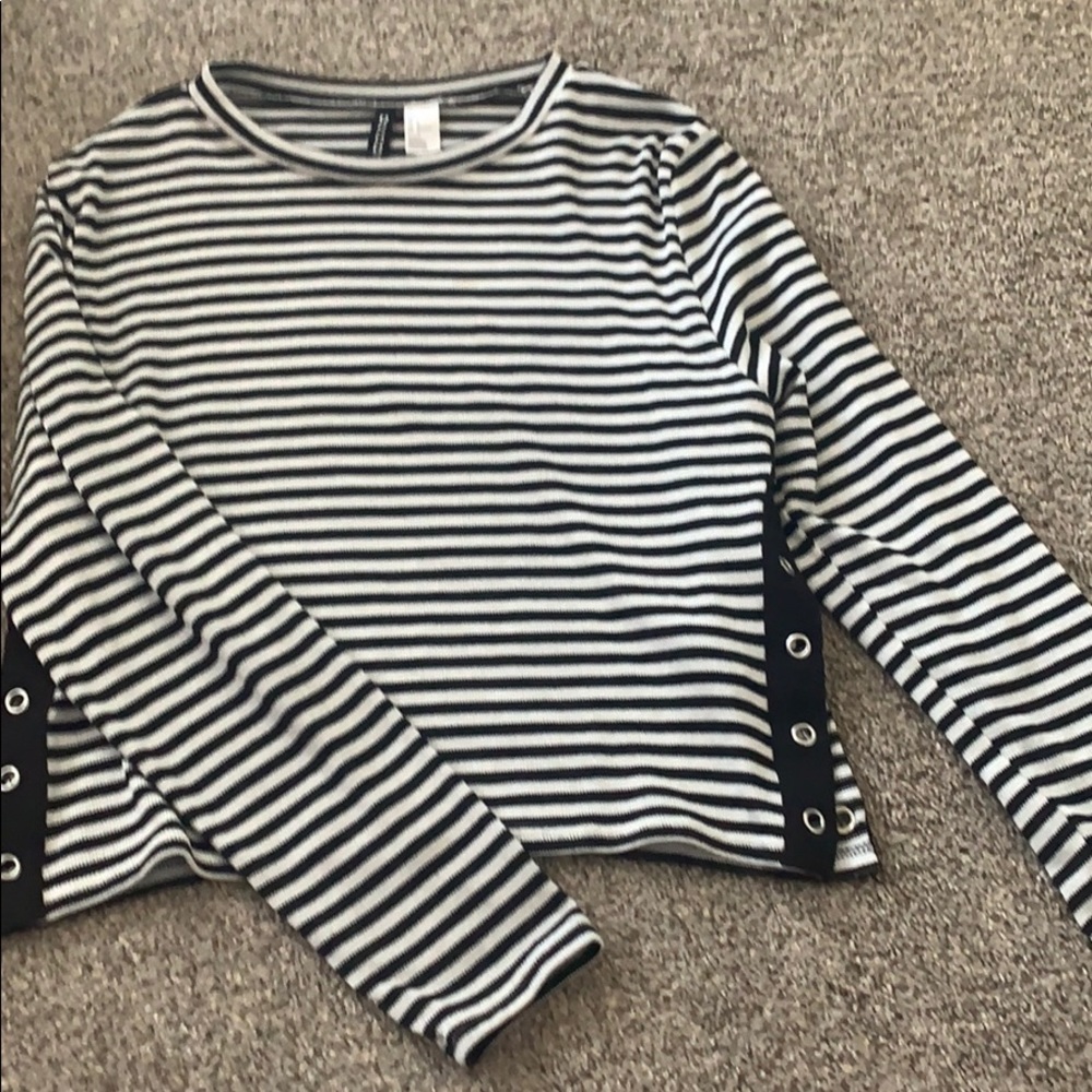 striped long sleeve shirt